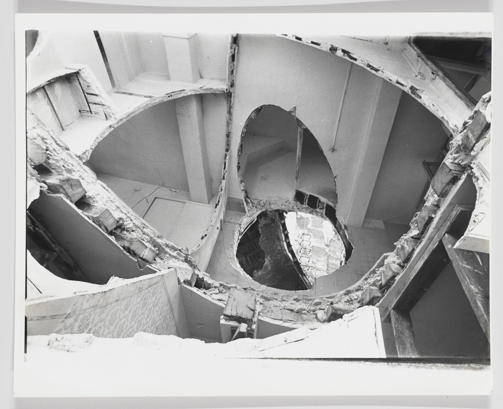 Conical Intersect 1 (Documentation of the action "Conical Intersect" made in 1975 in Paris, France)