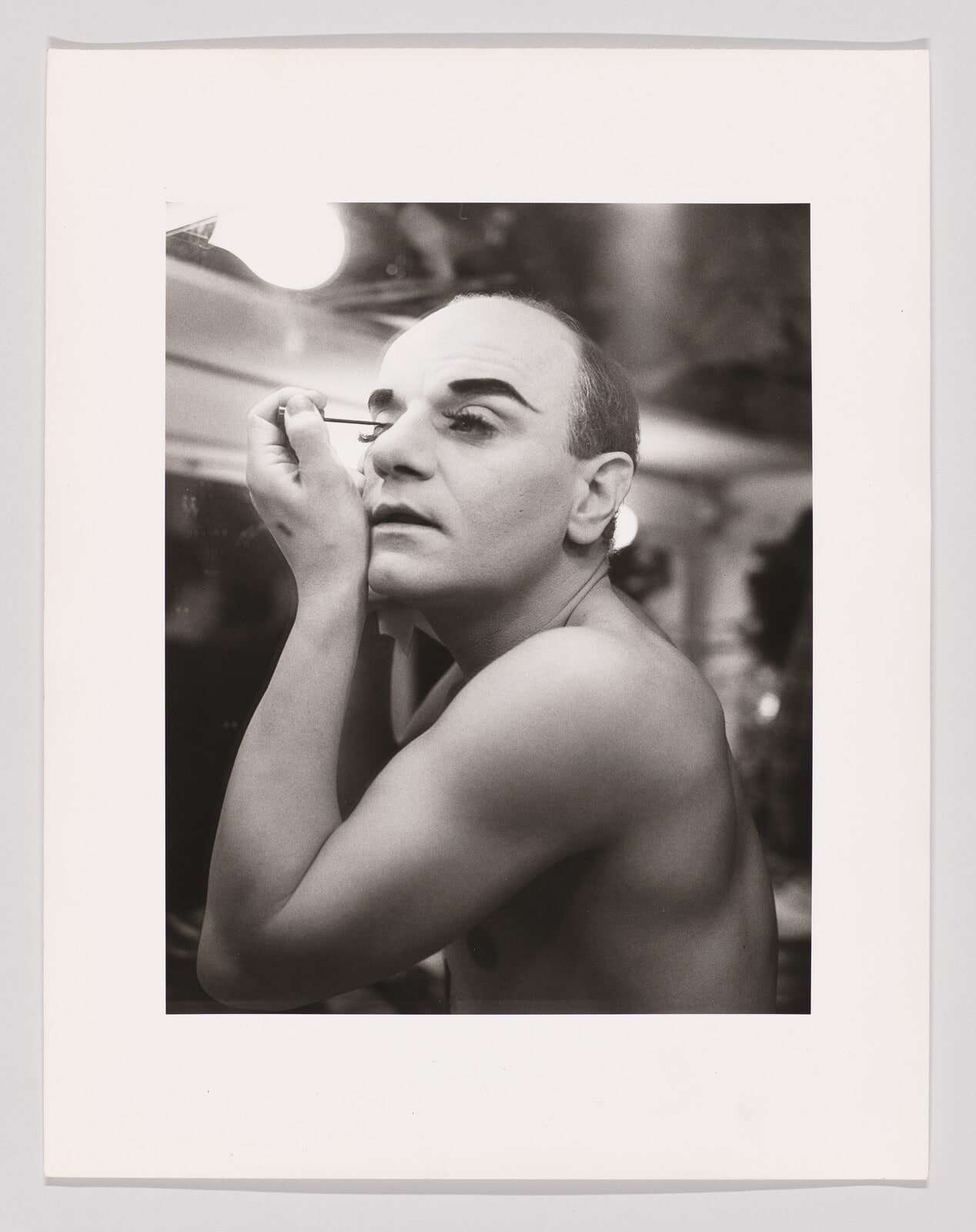 Charles Ludlam backstage at "Gallas", Ridiculous Theater