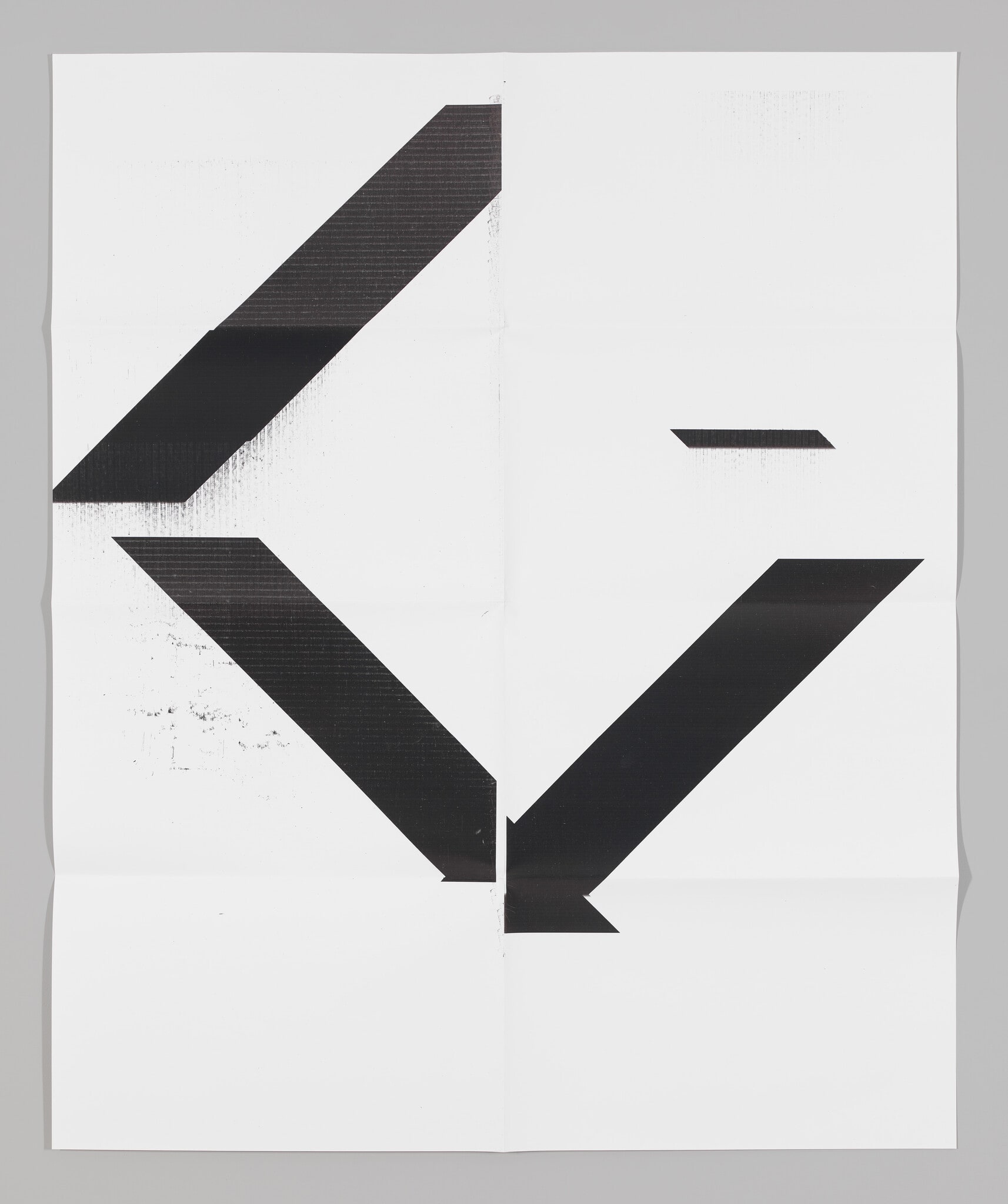 X Poster (Untitled, 2007, Epson UltraChrome inkjet on linen, 84 x 69 inches, WG1208)