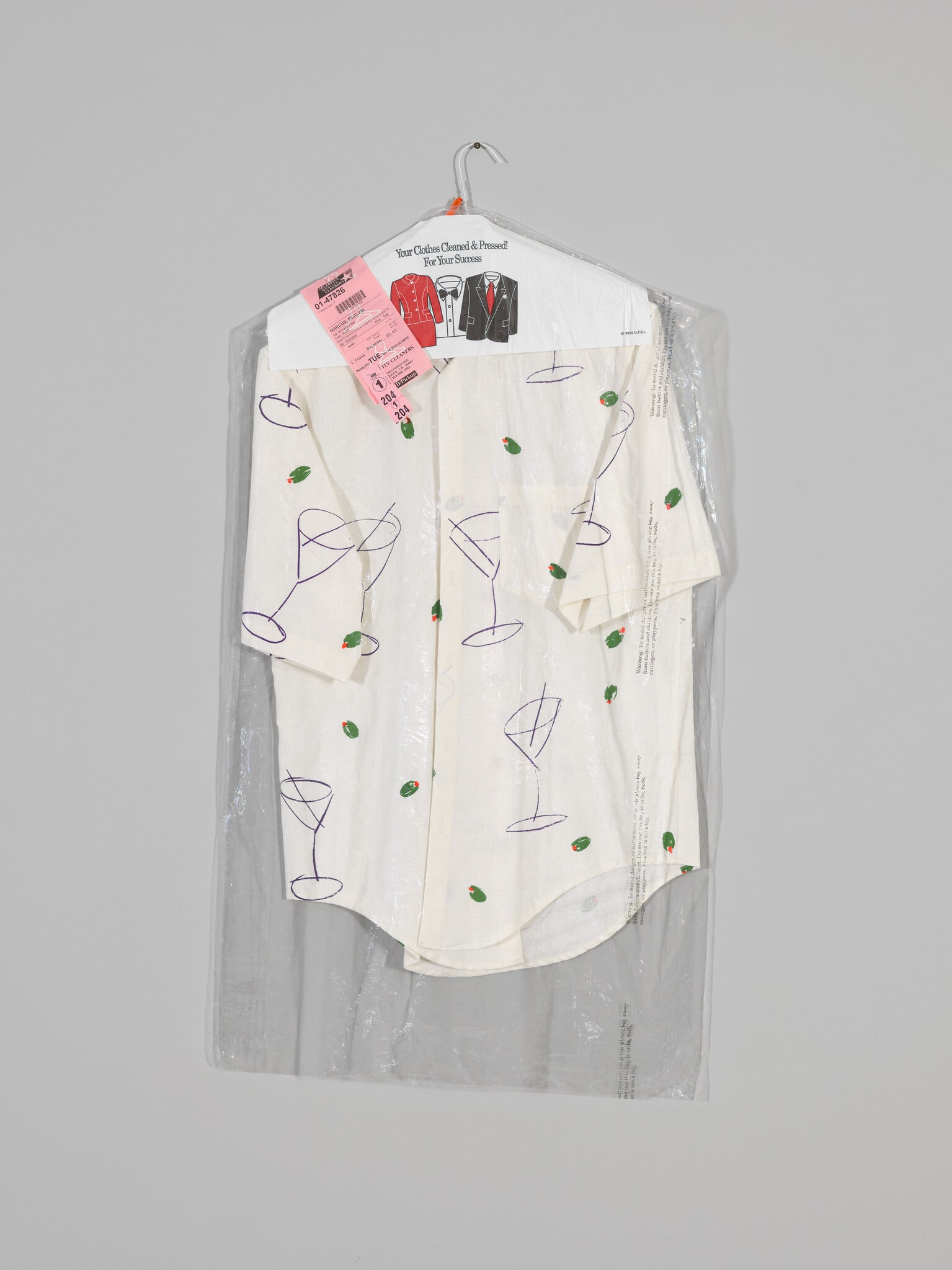 Dry Cleaned Shirt with Martinis