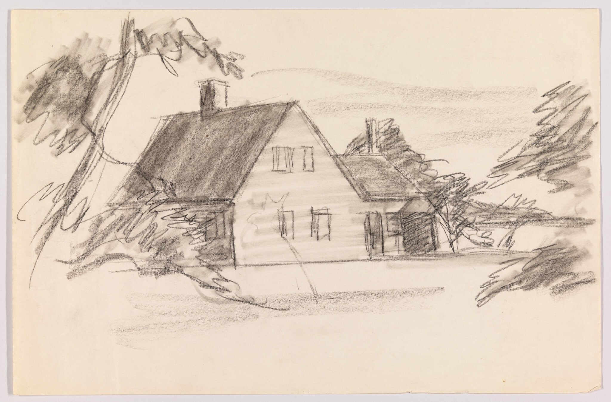 (Study of a House and Yard)