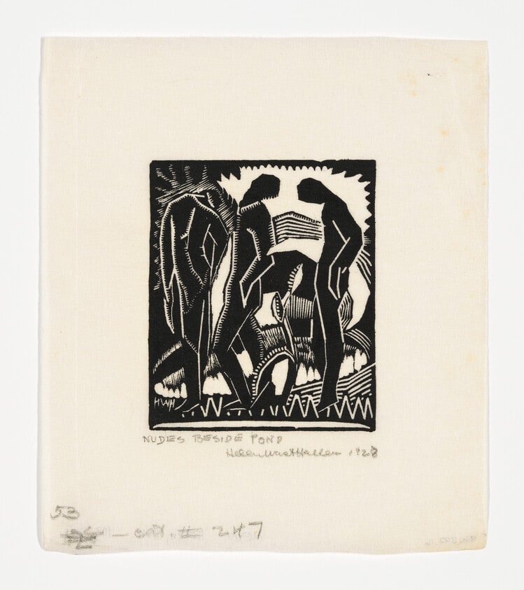 Nudes beside Pond