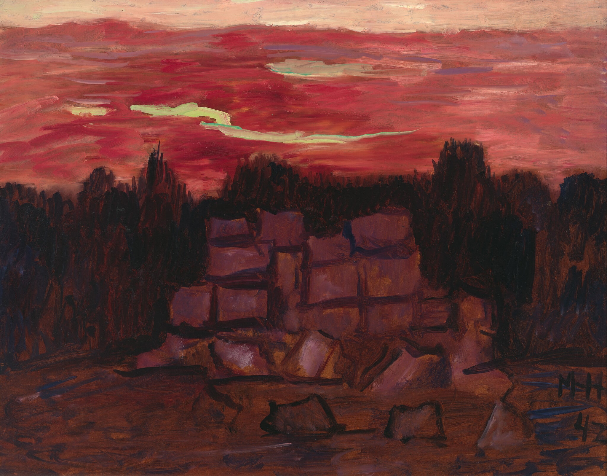 Sundown by the Ruins