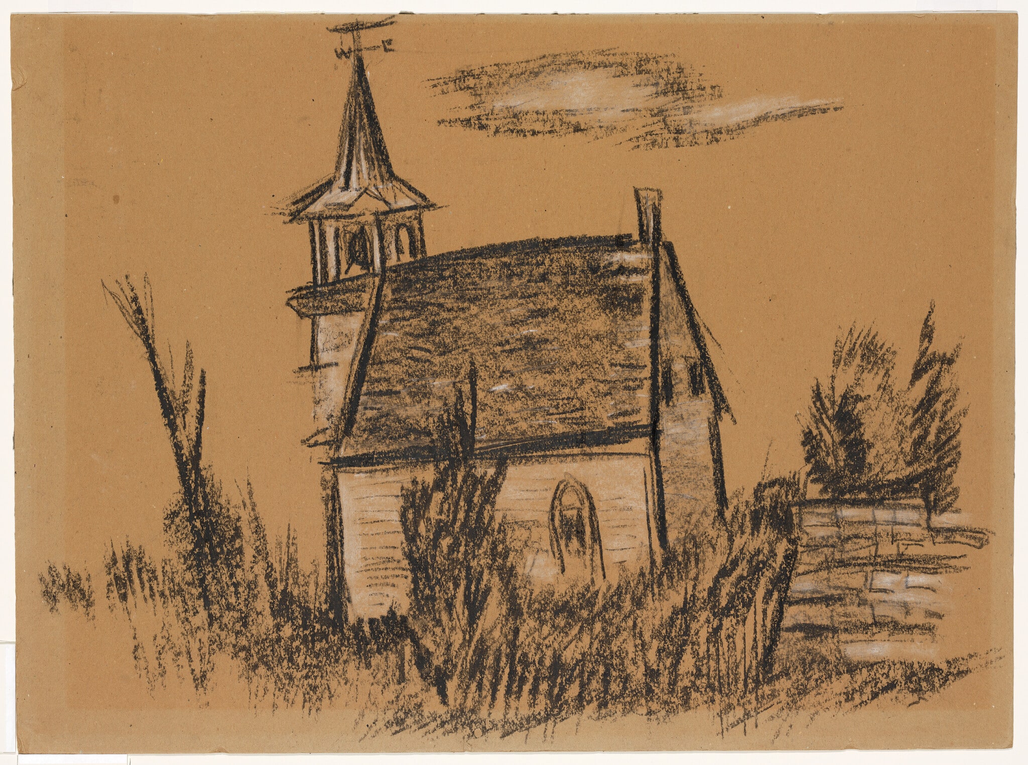 (Rear of Church in Maine)