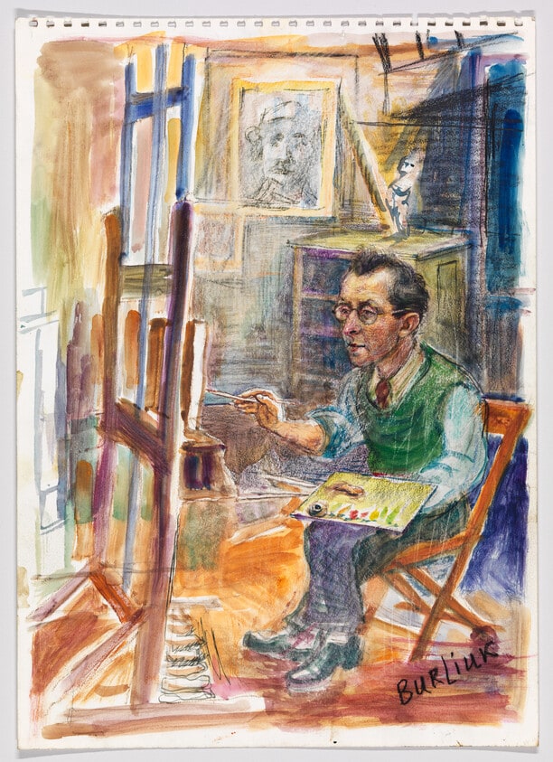 Sketch of Raphael Soyer