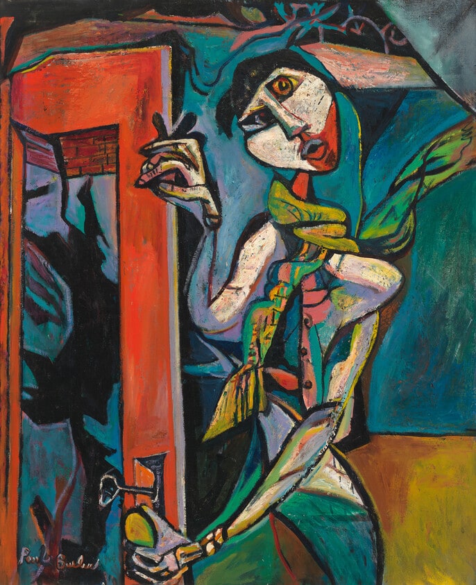 Young Man Alone with His Face
