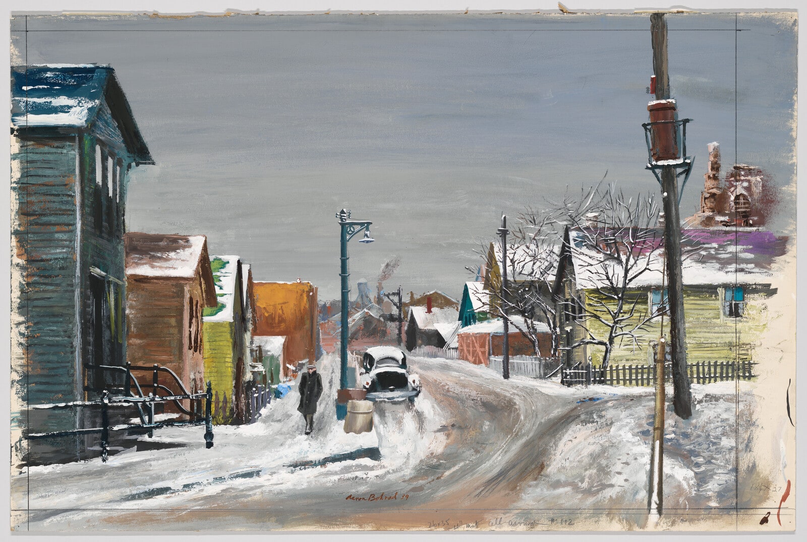 Chicago Street in Winter