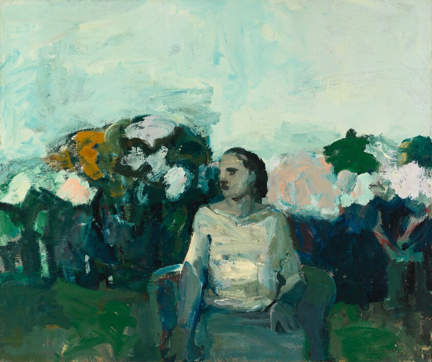 Seated Figure in Garden