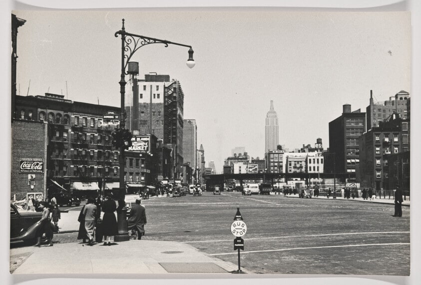 Untitled (Street scene, Empire State Building, NY)