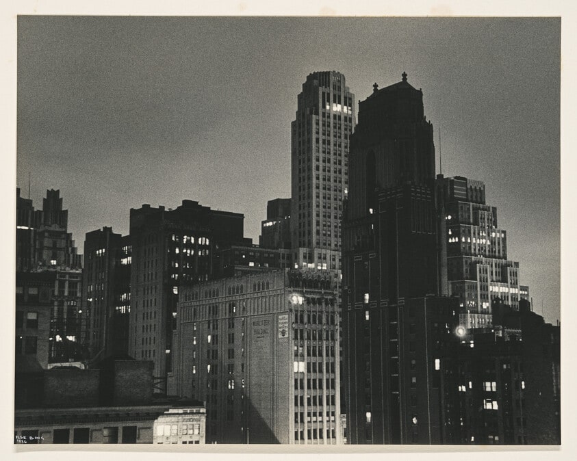 Untitled (Skyscrapers, night, NY)