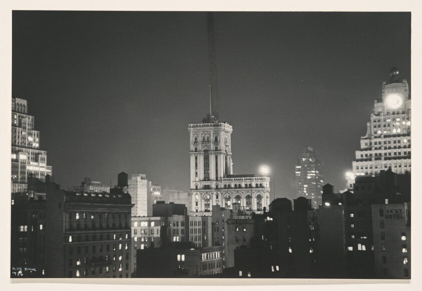 Untitled (Skyscrapers, night, NY)