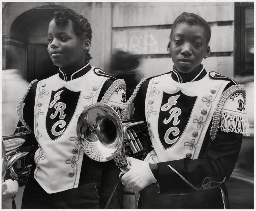 Two Girls from a Marching Band