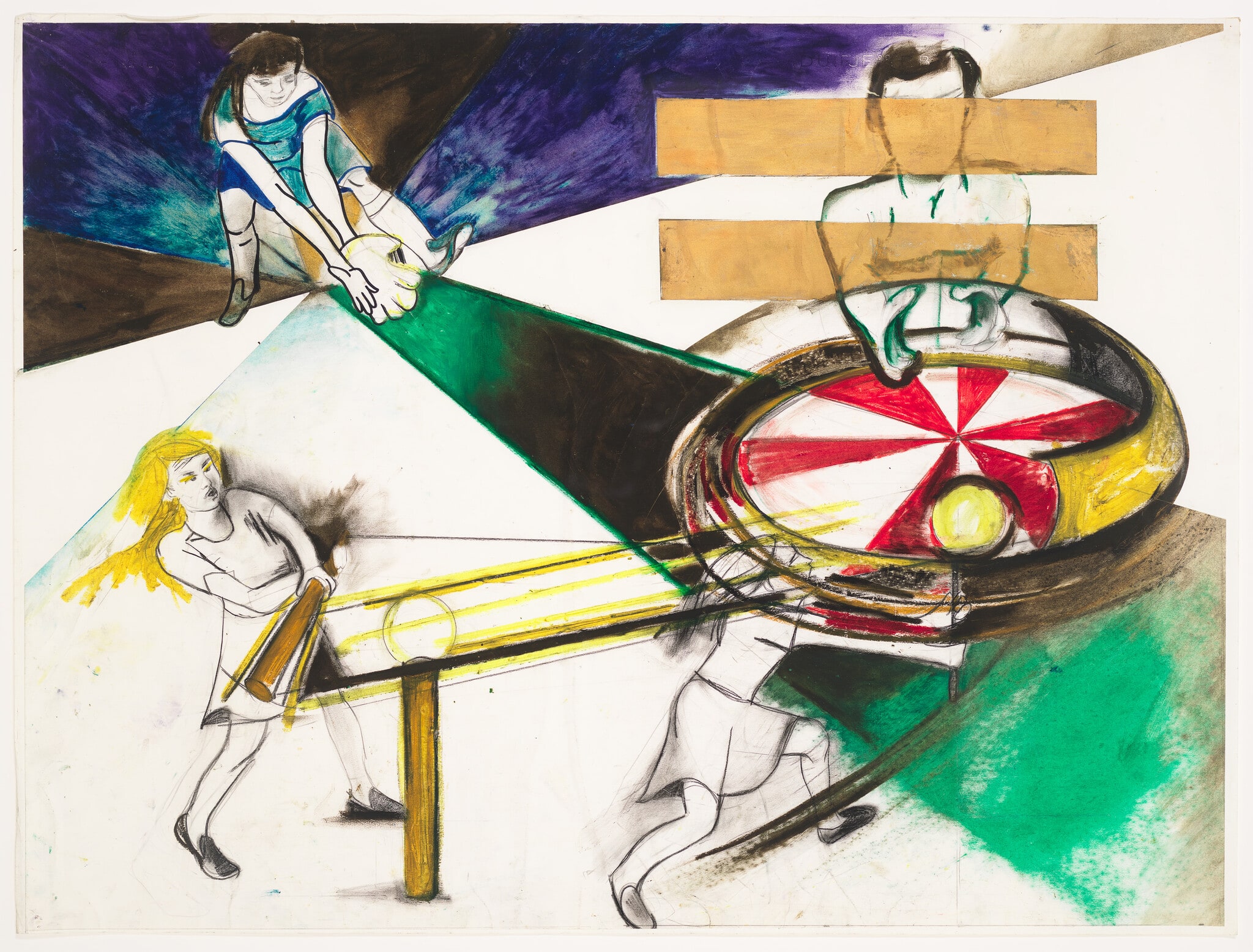 Study no. 2 Playing Field colors and spin