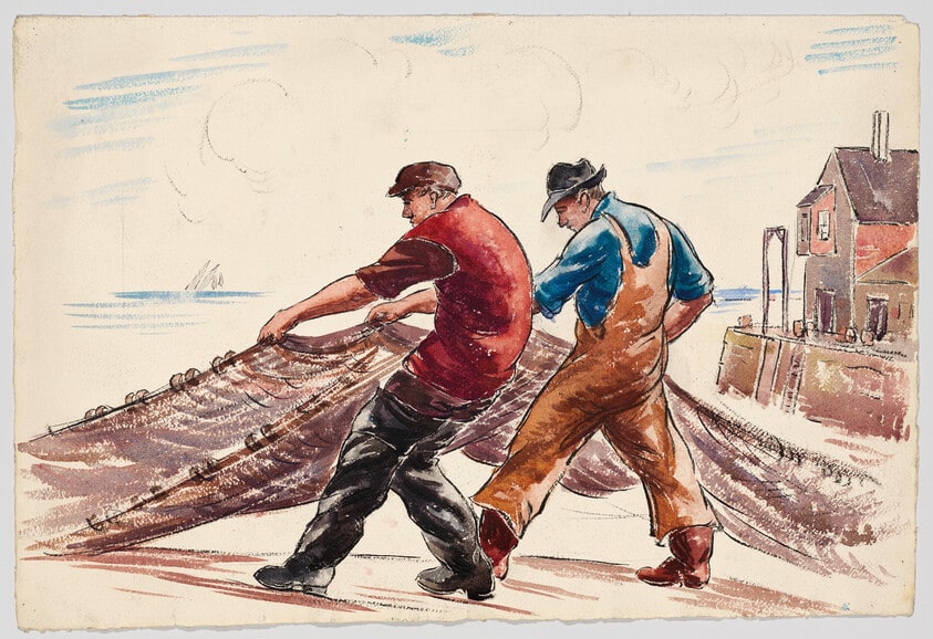 Fisherman with Nets