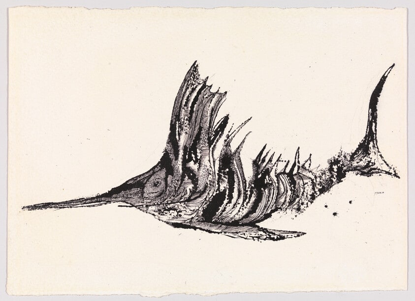 (Illustration for Ernest Hemingway's The Old Man and the Sea)