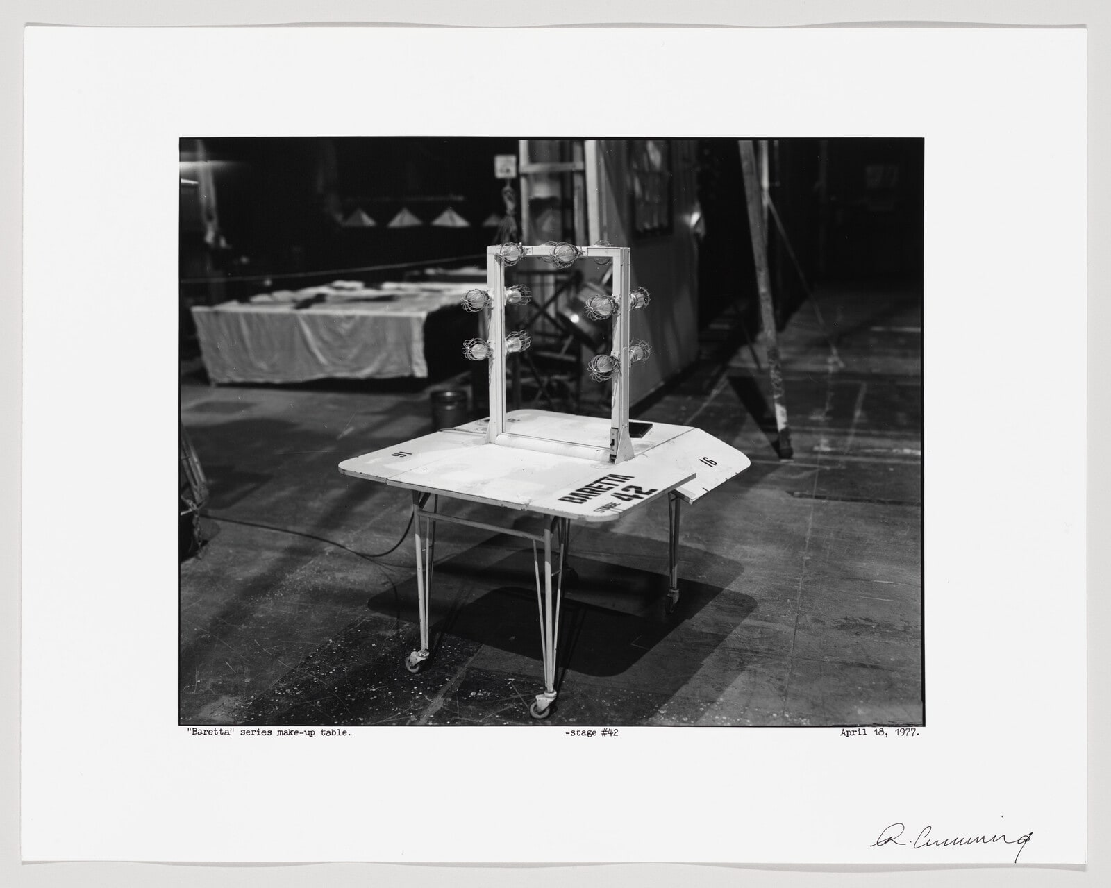 "Baretta" Series Make-up Table-Stage #42
