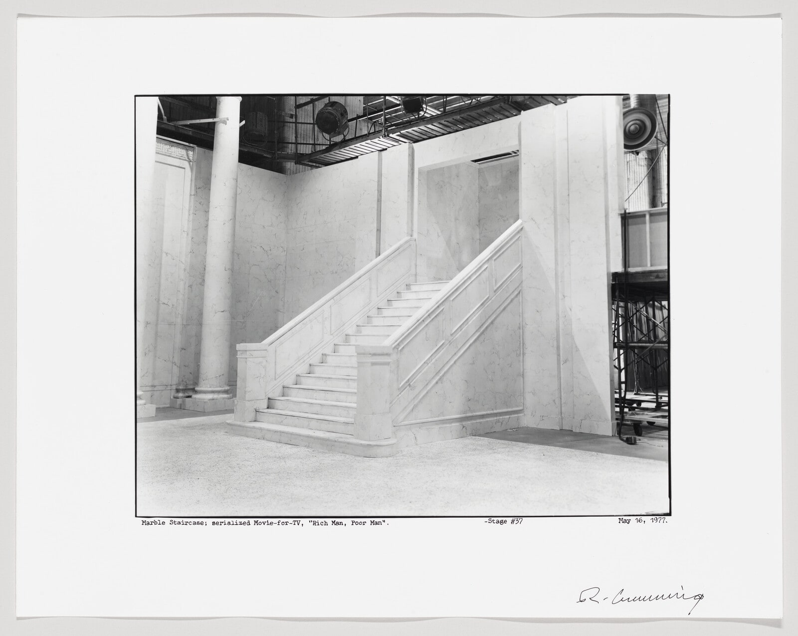 Marble Staircase; Serialized Movie-for-TV, "Rich Man, Poor Man"-Stage #37.