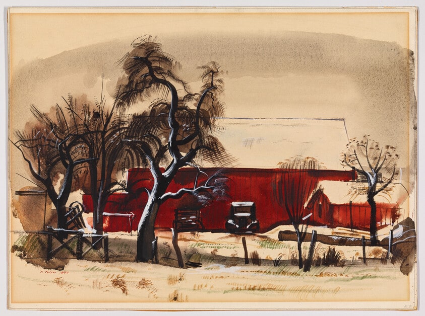 The Red Farm in Winter