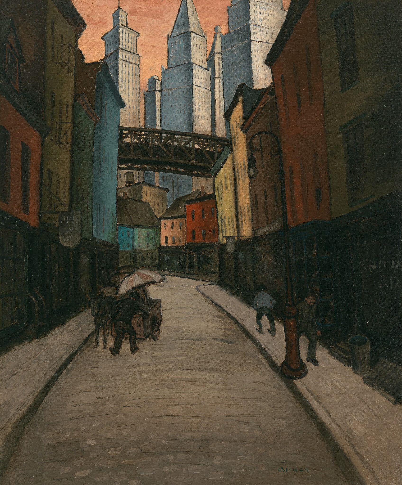 Street Scene in Lower New York