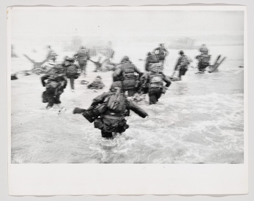 D-Day, Omaha Beach, near Colleville-sur-Mer, Normandy Coast, June 6, 1944