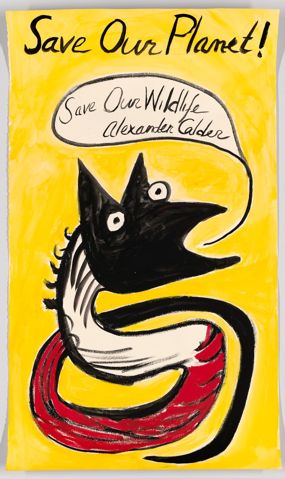 (Study for Save Our Planet poster)