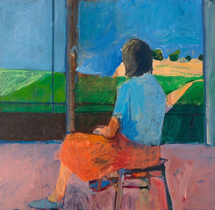 Girl Looking at Landscape