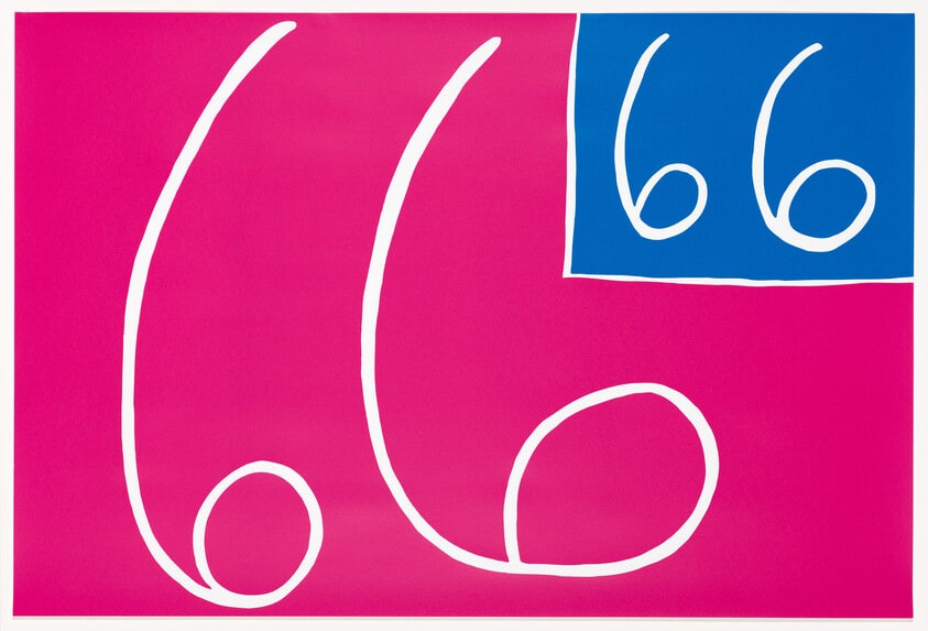 Kusama Numerical - Total Backward Flag (She Ascends the Mountain from Behind)