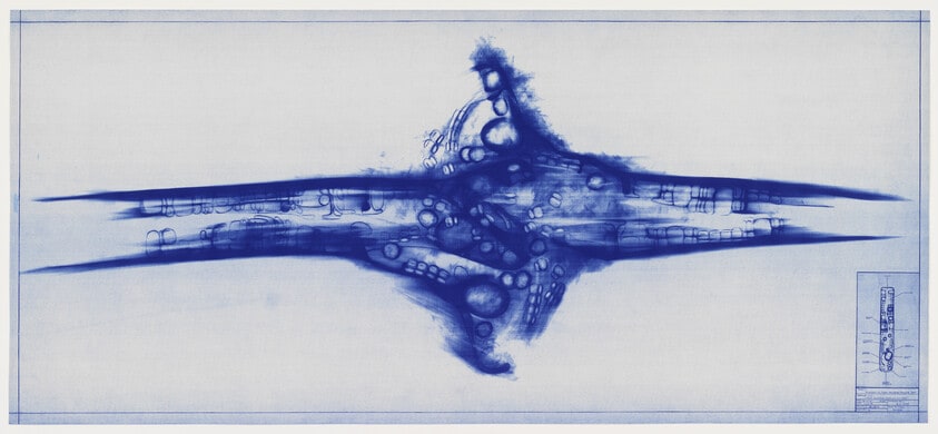 Cross-Section of Head on Collision-Large