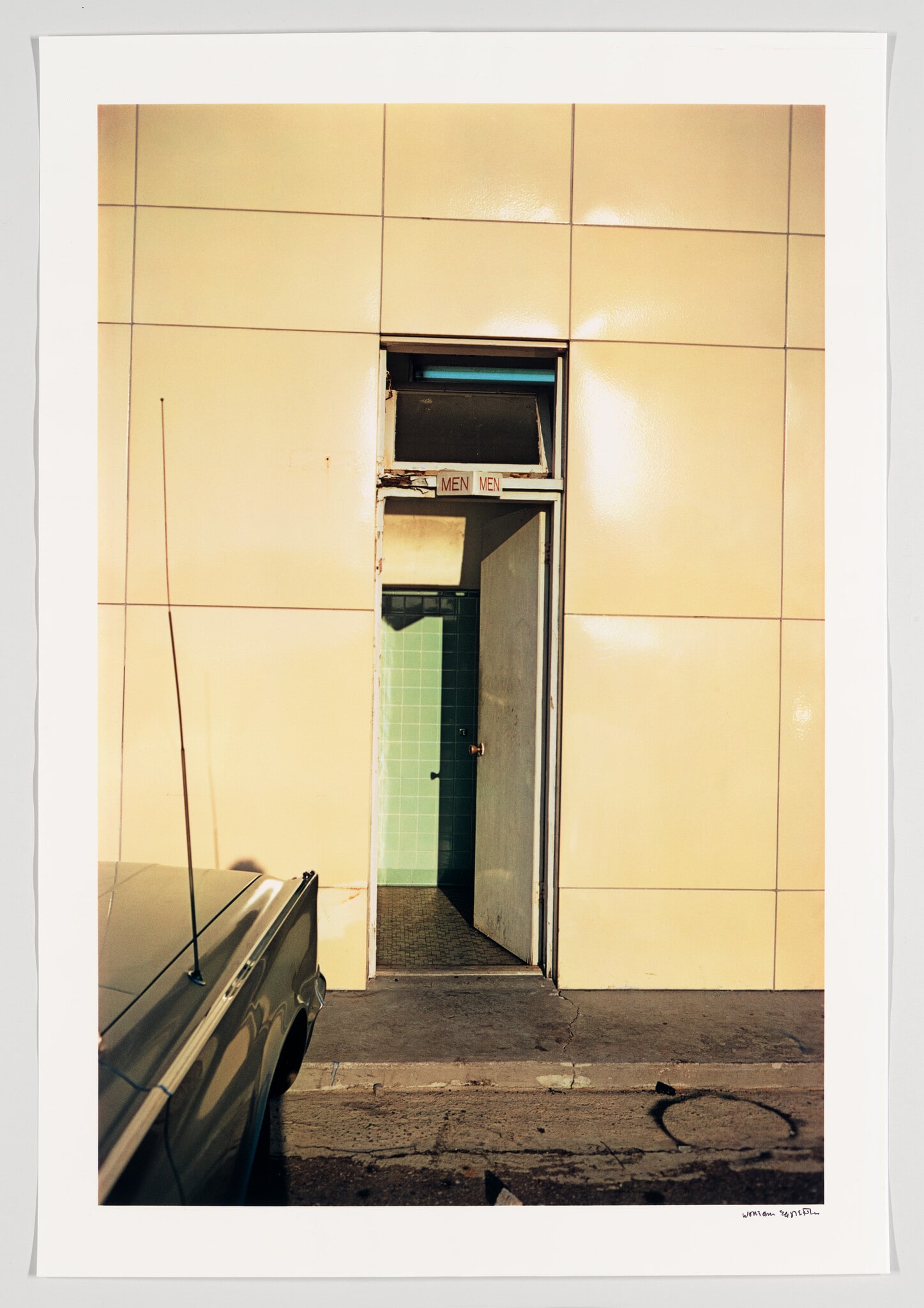 Untitled (Yellow Gas Station Restroom)