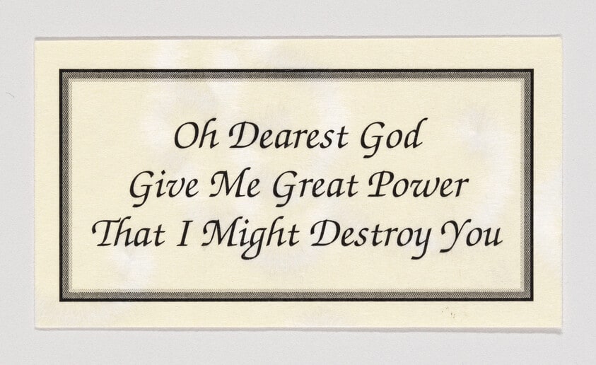 Oh Dearest God...