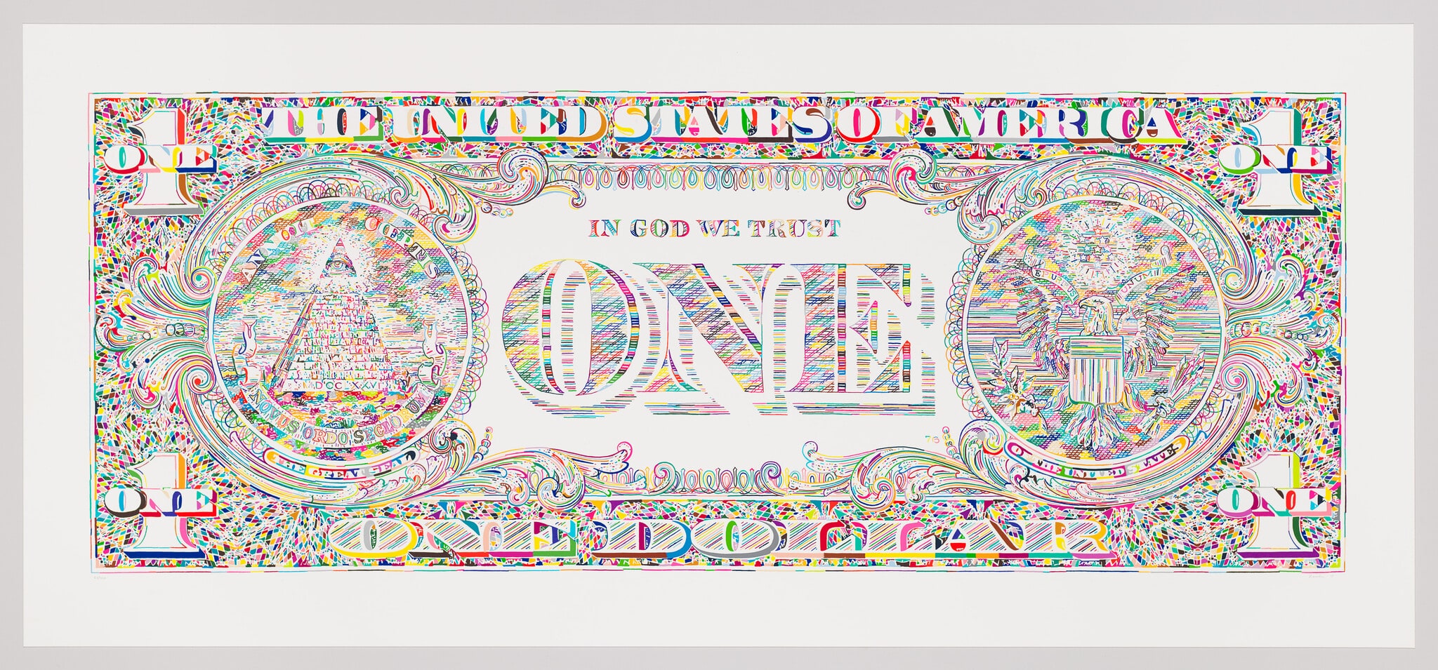 Untitled [Dollar Bill, Back]