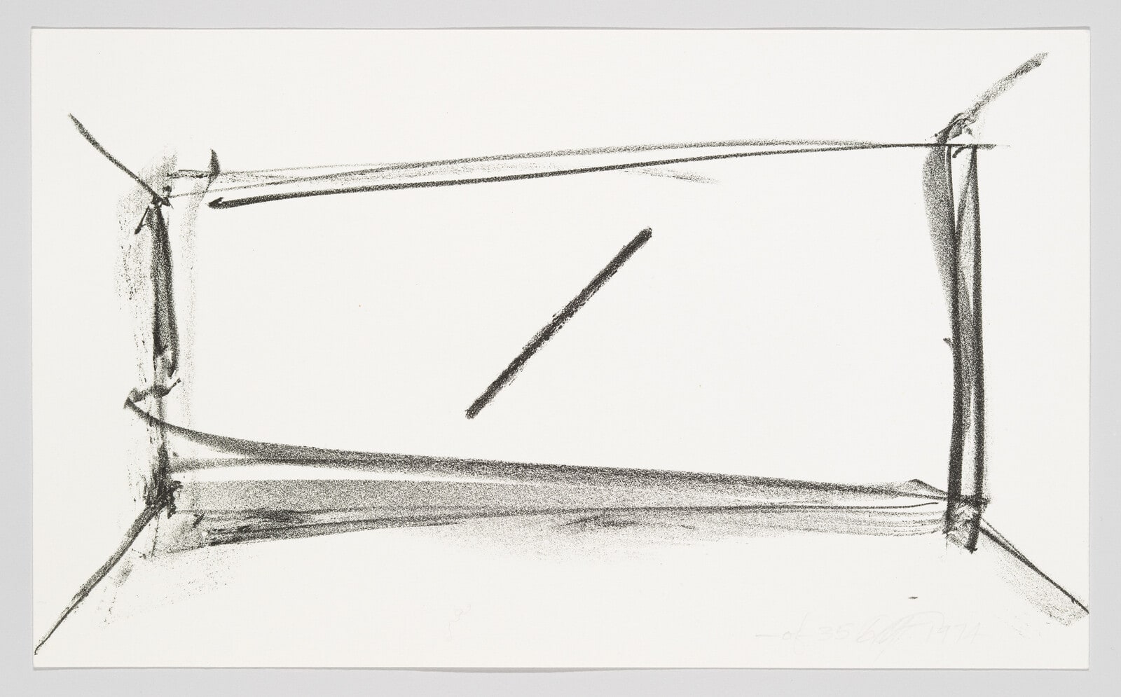 A sketch of The Diagonal of May 25, 1963 of fluorescent light