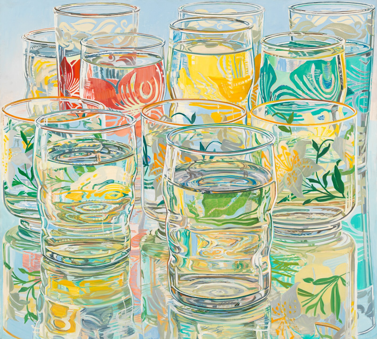 Painted Water Glasses