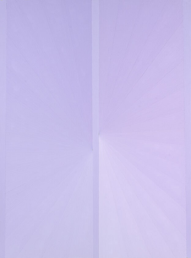 Untitled (Lavender Butterfly/Jacaranda over Light Green)