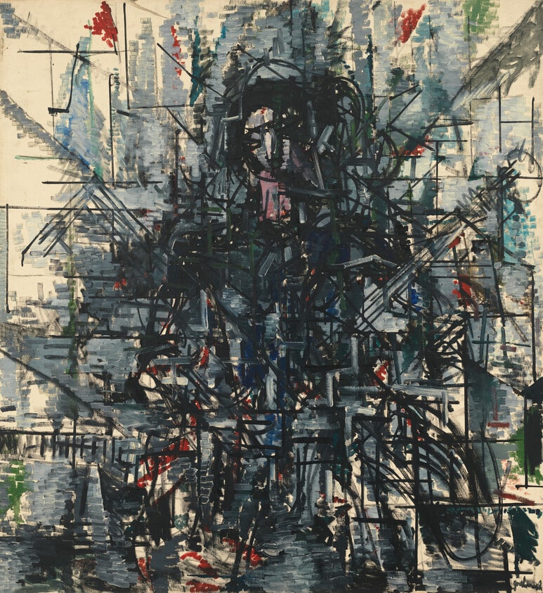 Seated Figure with Gray