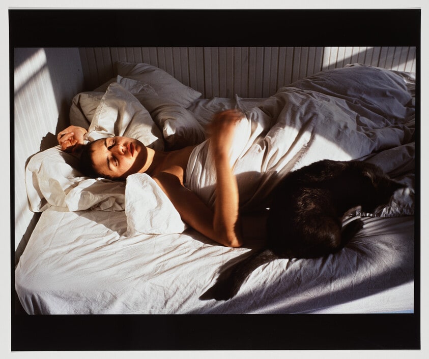 Siobhan Sleeping with Cat