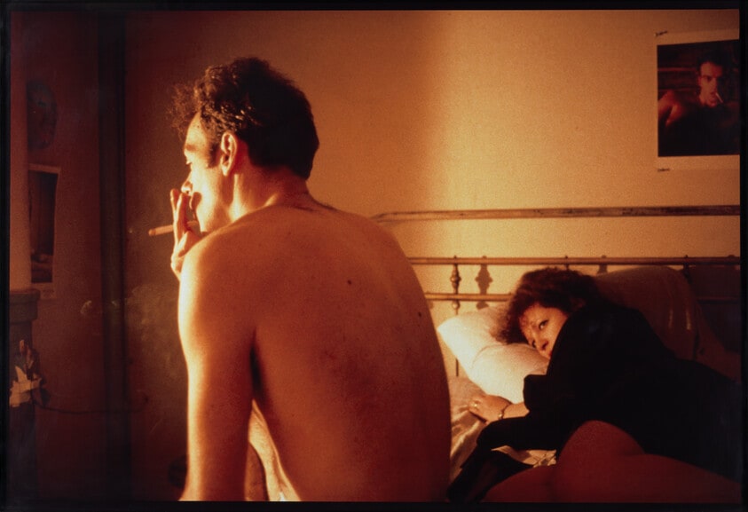 Nan and Brian in bed, NYC