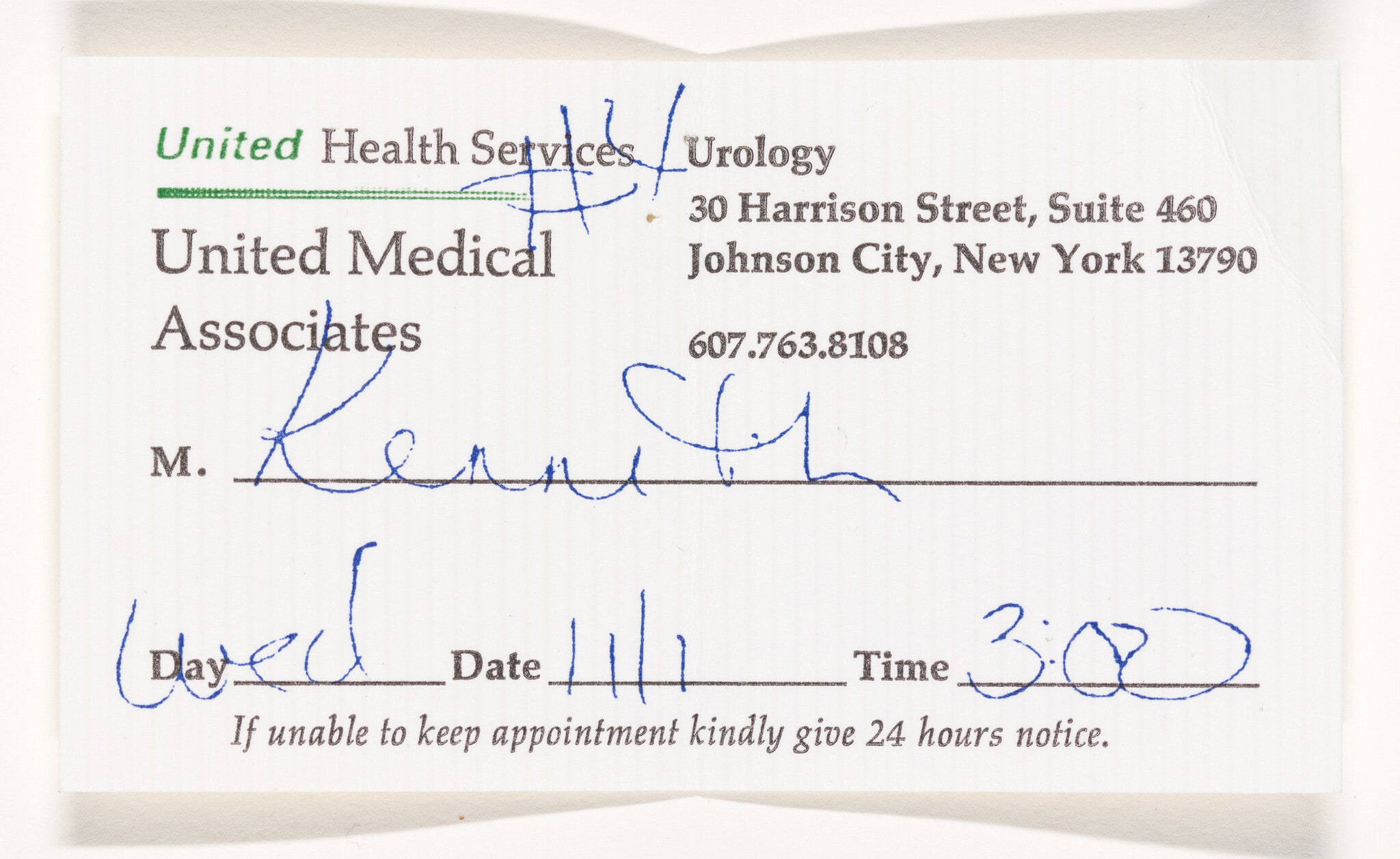 Urology Appointment