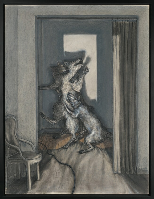 Untitled (Three Dogs in a Doorway)