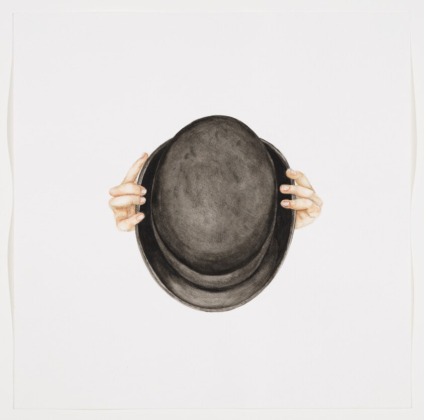 Untitled (Jamie and Skeleton with Hands and Hats)