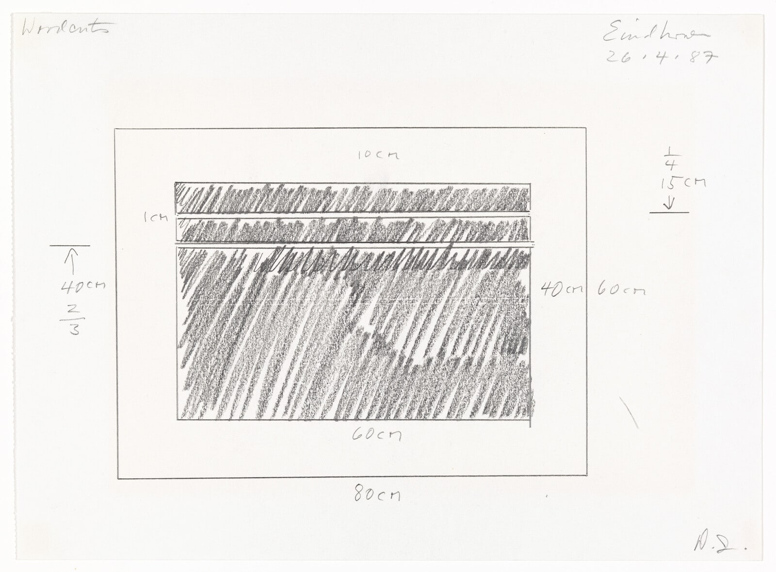 Untitled [Woodcuts, Eindhoven 26-4-87]