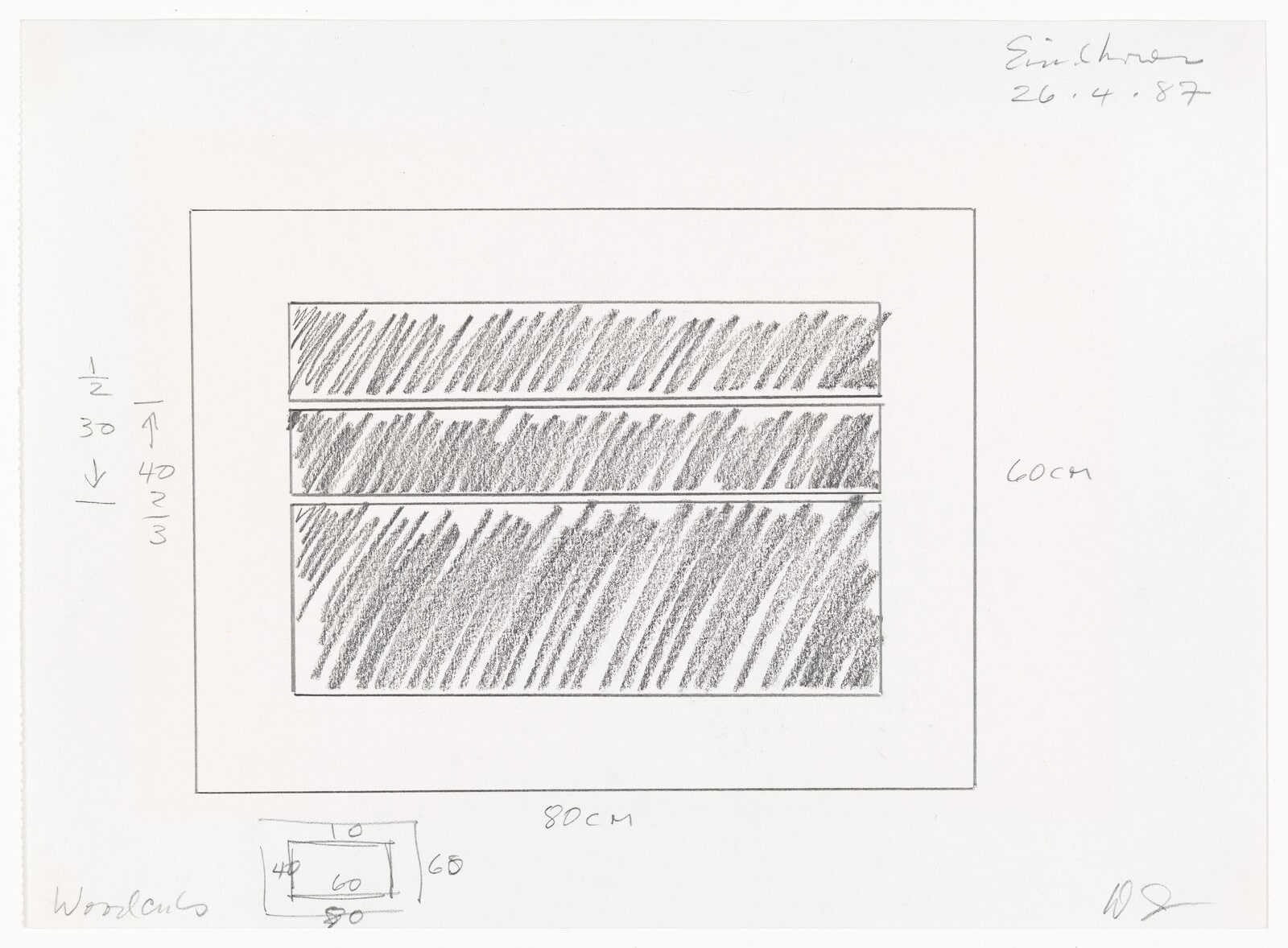 Untitled [Woodcuts, Eindhoven 26-4-87]