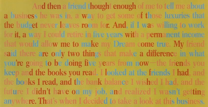 Untitled (The Friends You Keep and The Books You Read)