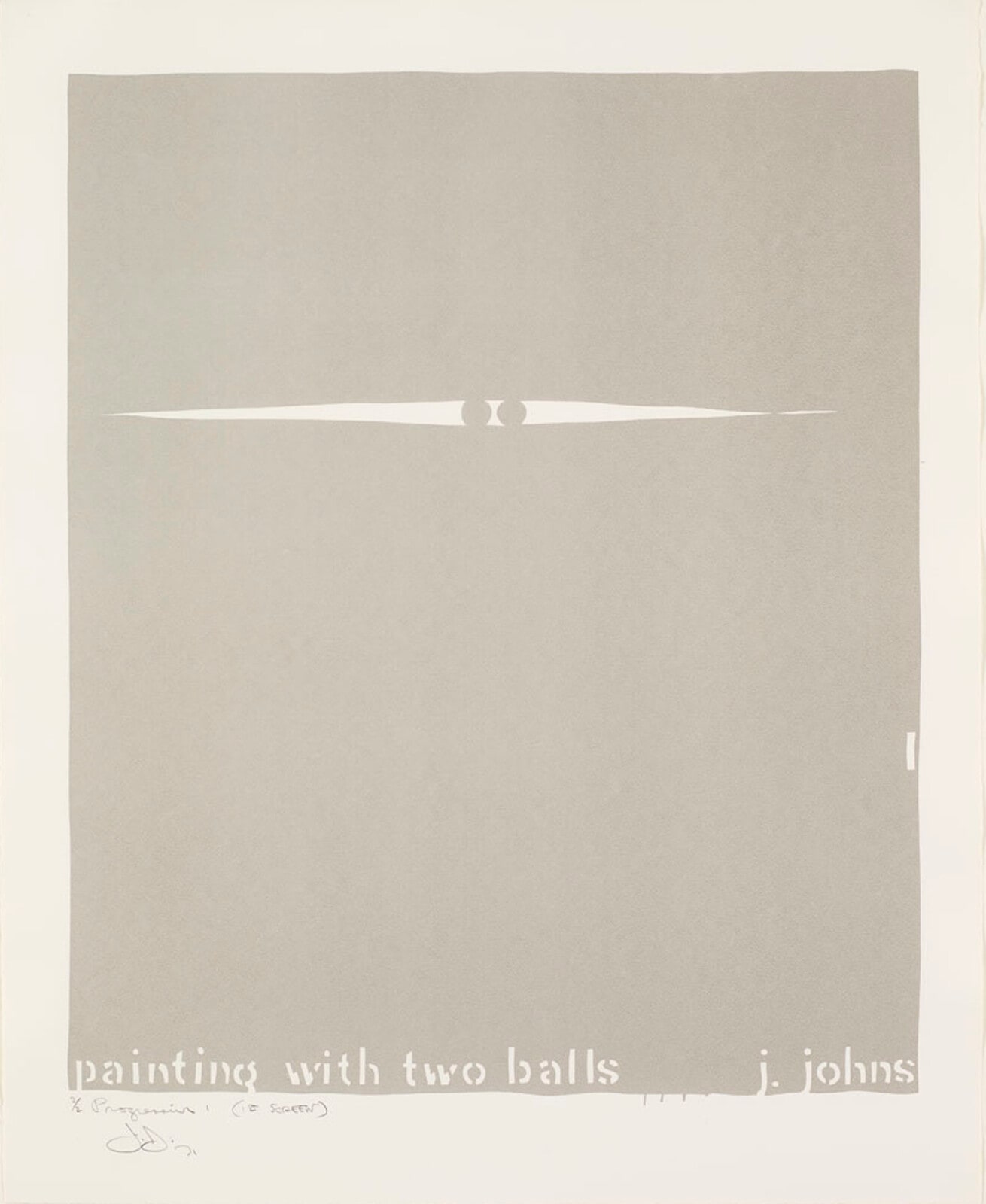 Painting with Two Balls (Grays)