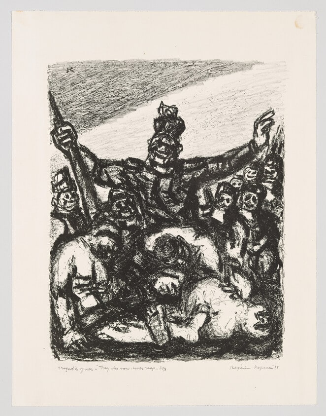 Tragedies of war - "They who sow - never reap"