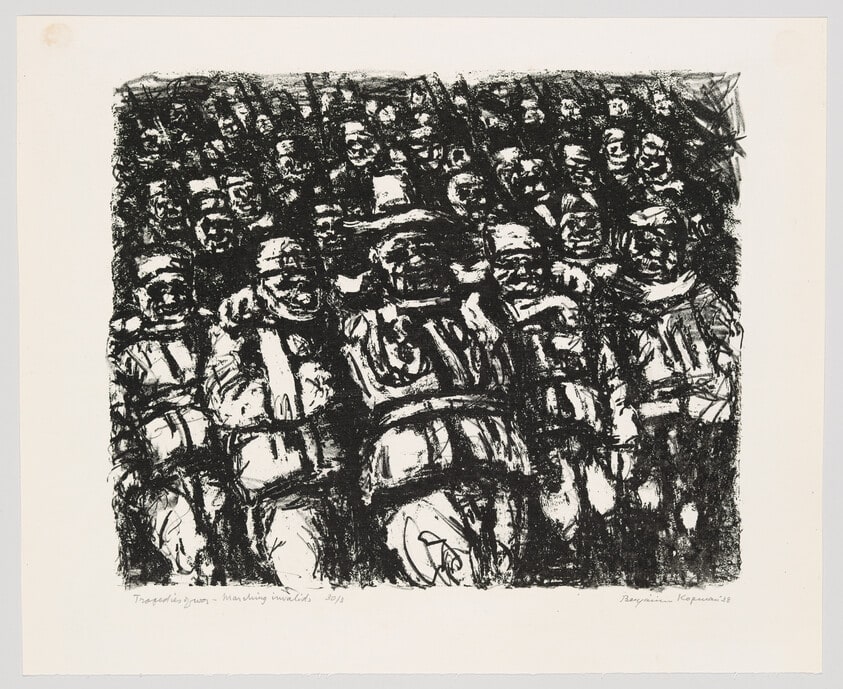 Tragedies of war - Marching invalids