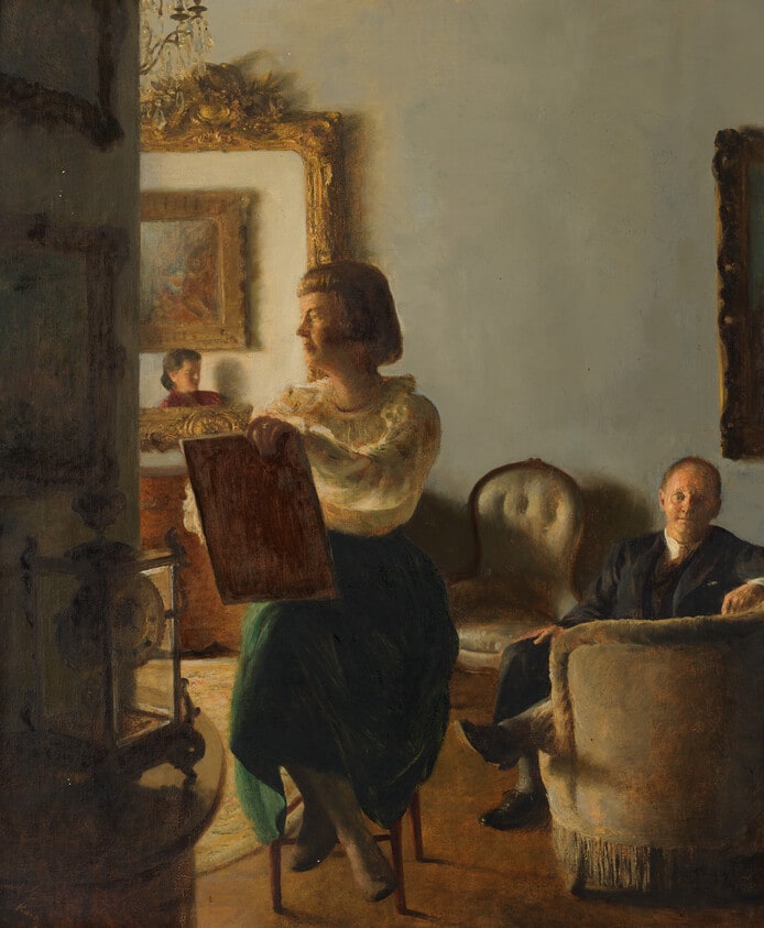 Portrait of Felicia and Reginald Marsh