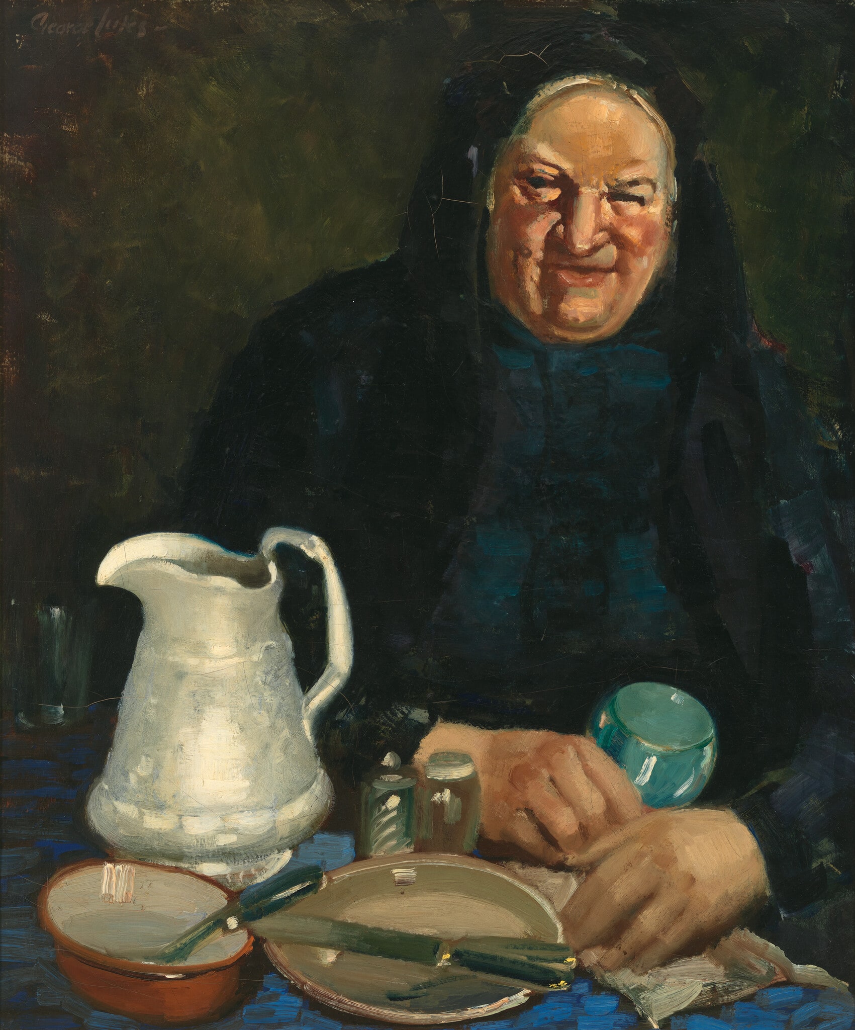 Old Woman with White Pitcher