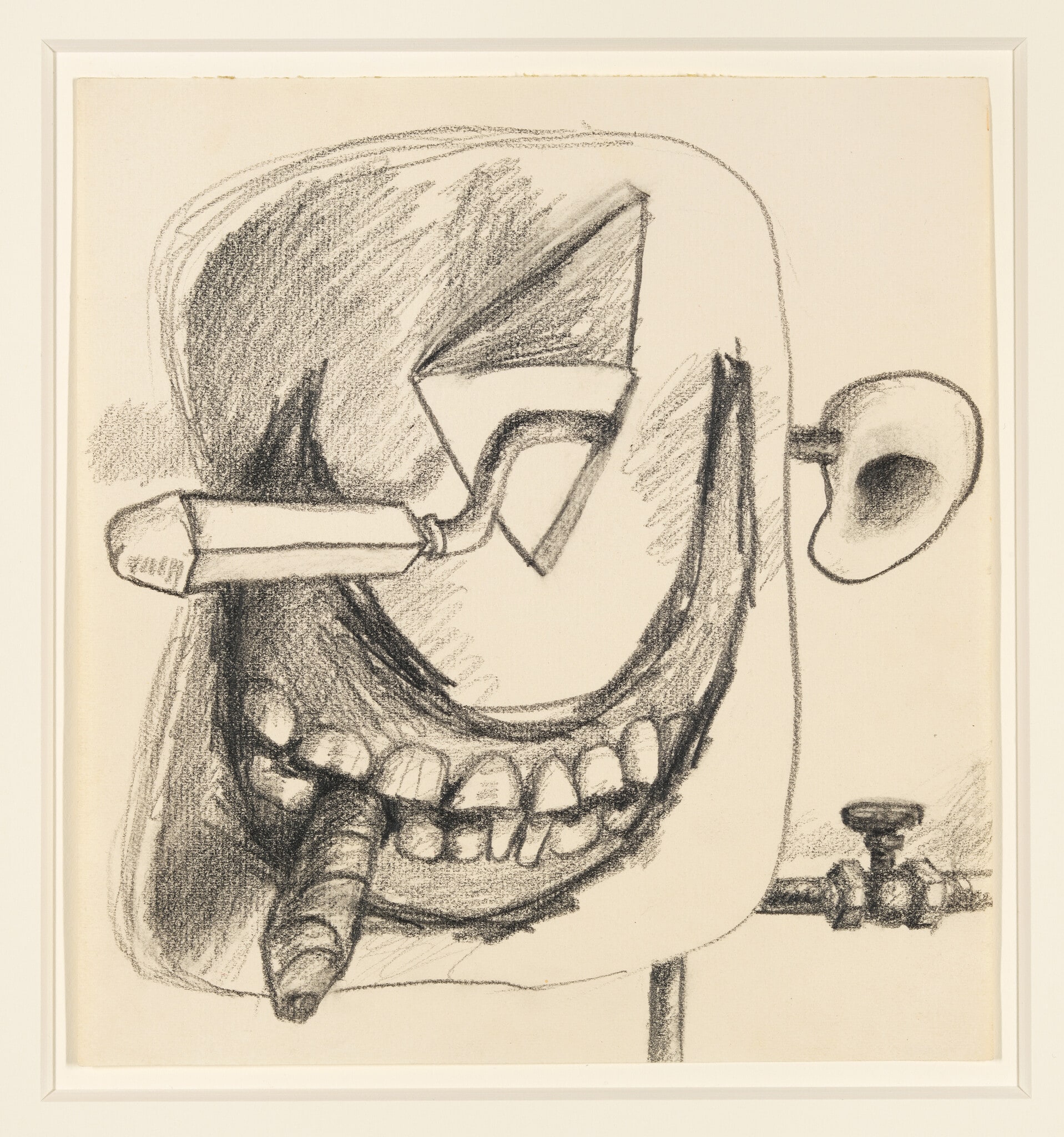 Untitled (Grinning Face with Ear/Crank)