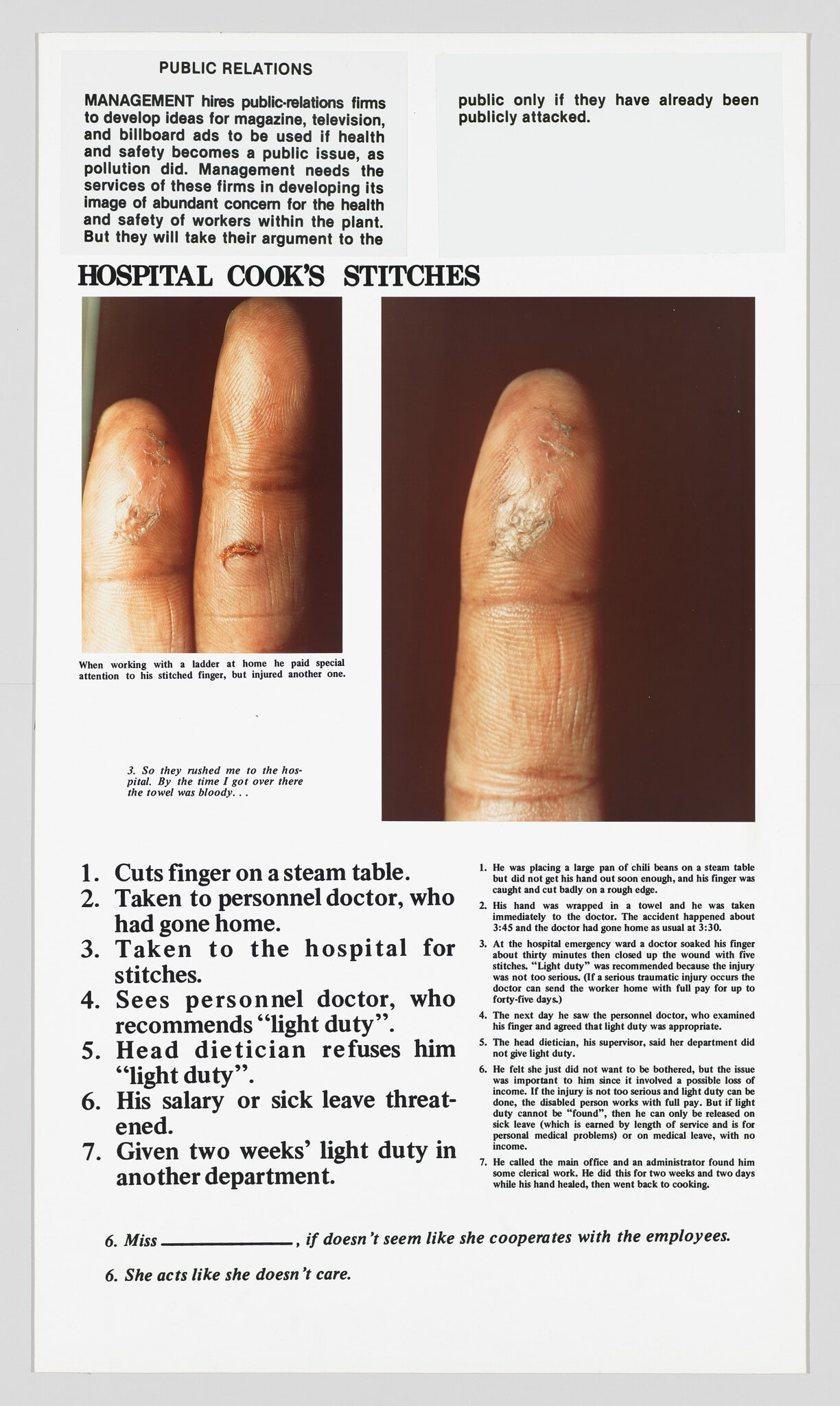 The Health and Safety Game: Hospital Cook's Stitches